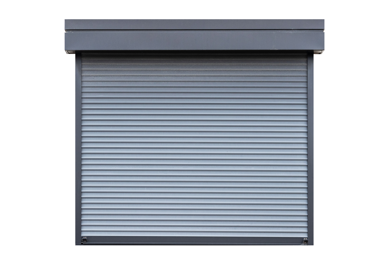 Volet roulant aluminium anthracite en coffre tunnel
