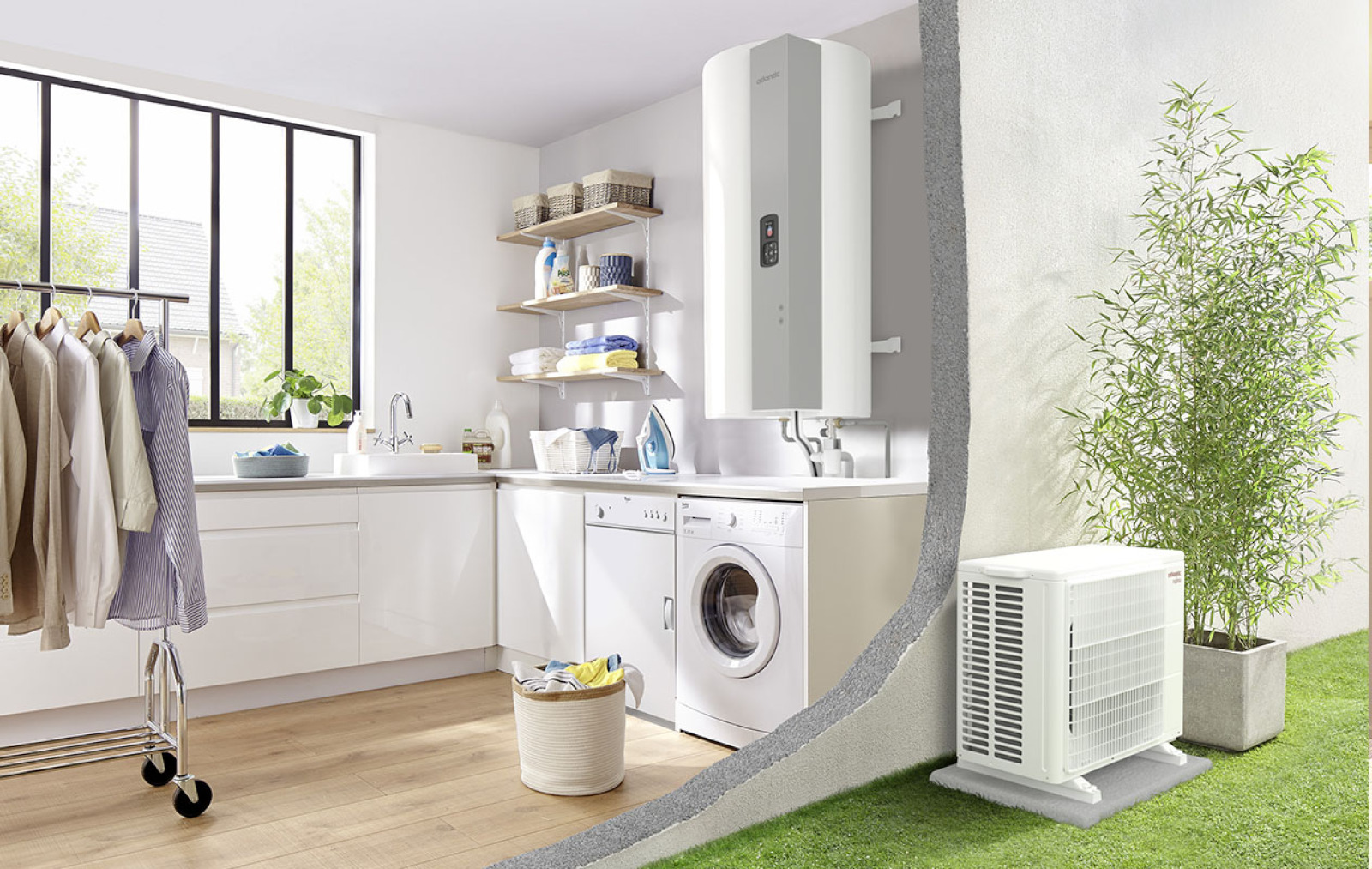 Chauffe-eau thermodynamique de 200 à 270 litres — fourni posé