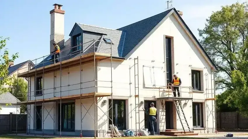 Rénovation d'ampleur d'une maison française