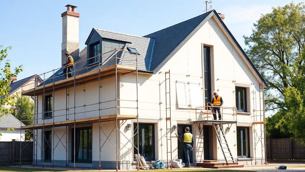 Rénovation d'ampleur d'une maison française