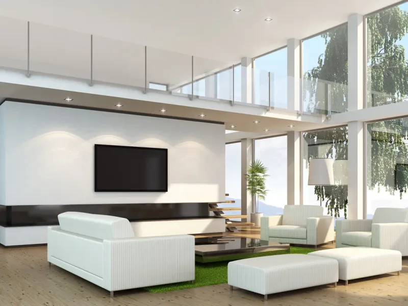 Salon moderne aux murs isolés par l’intérieur — France