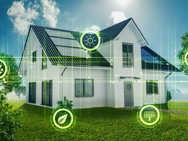 Maison à énergie verte équipée de photovoltaïque — en Normandie