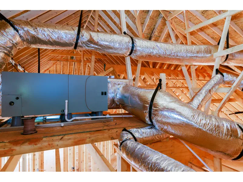 Caisson de VMC installé en combles — dans le Grand Est