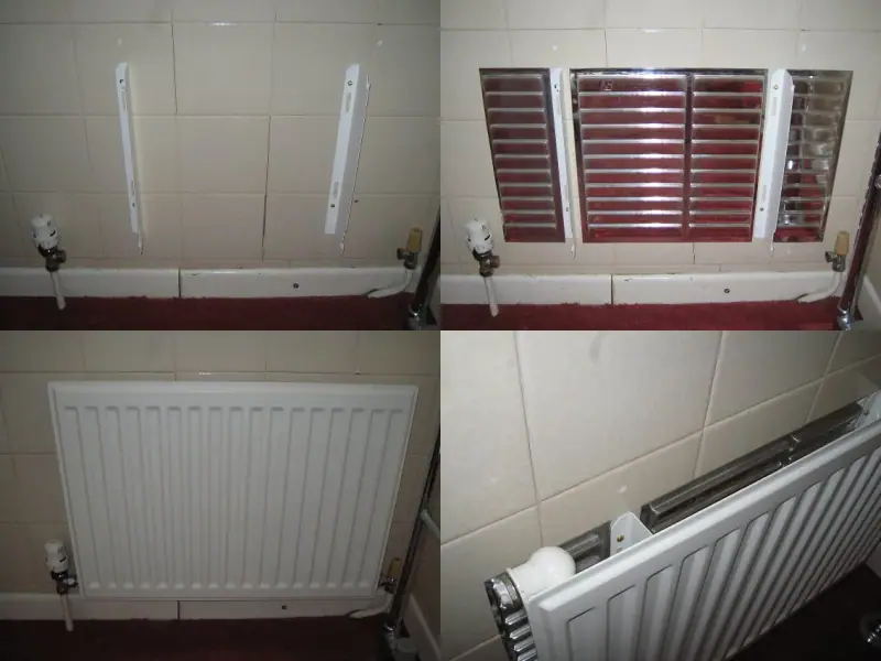 Radiateur à éléments multiples raccordé sur son réseau