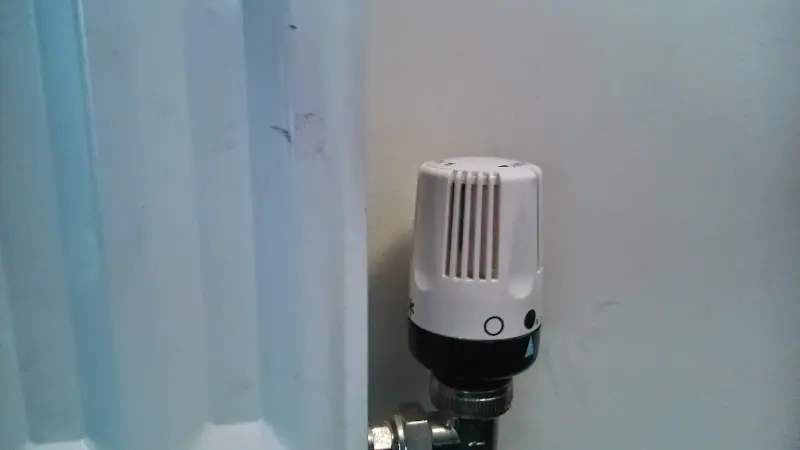 Tête thermostatique graduée permettant le réglage de la température